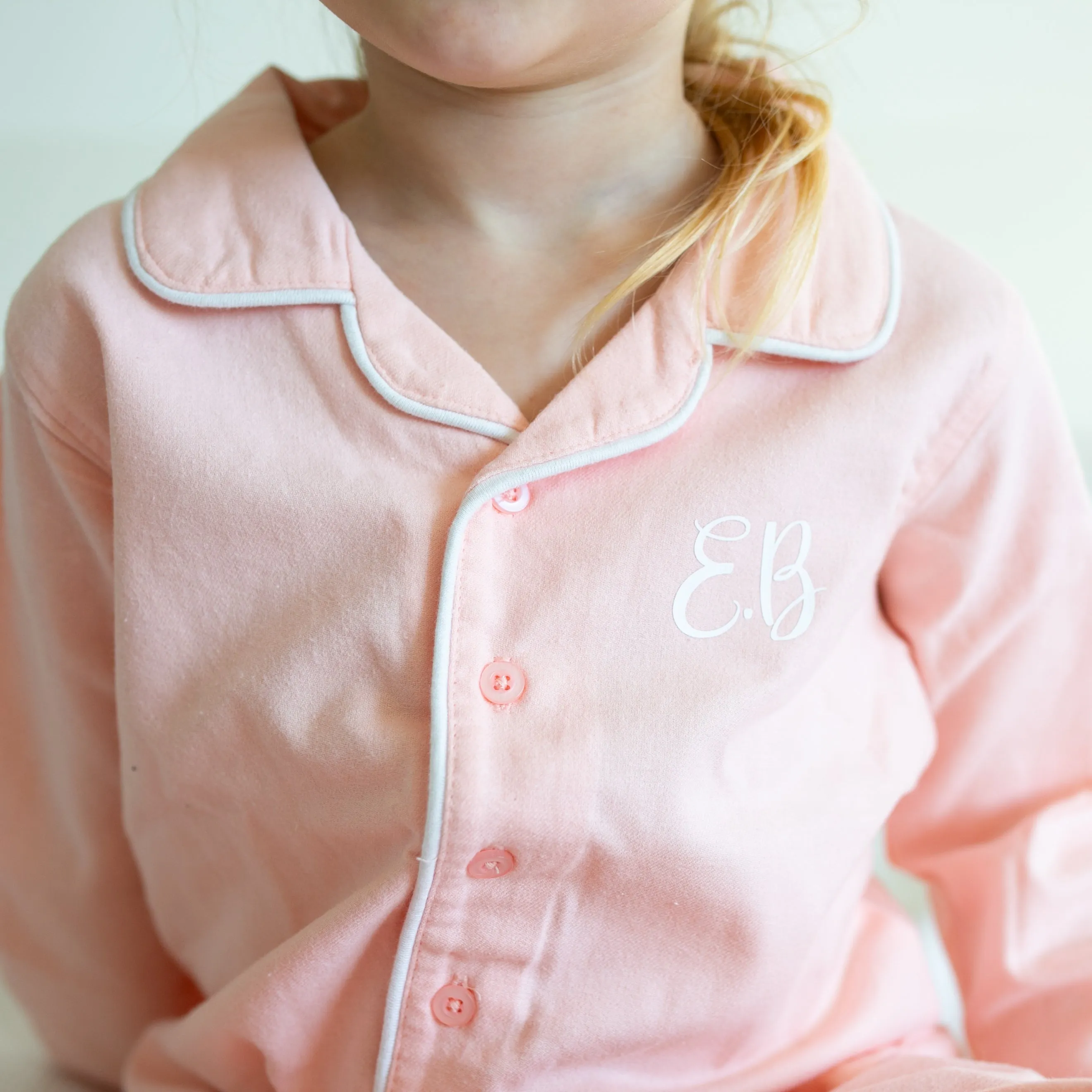 100% cotton Personalised Pyjamas in Pink