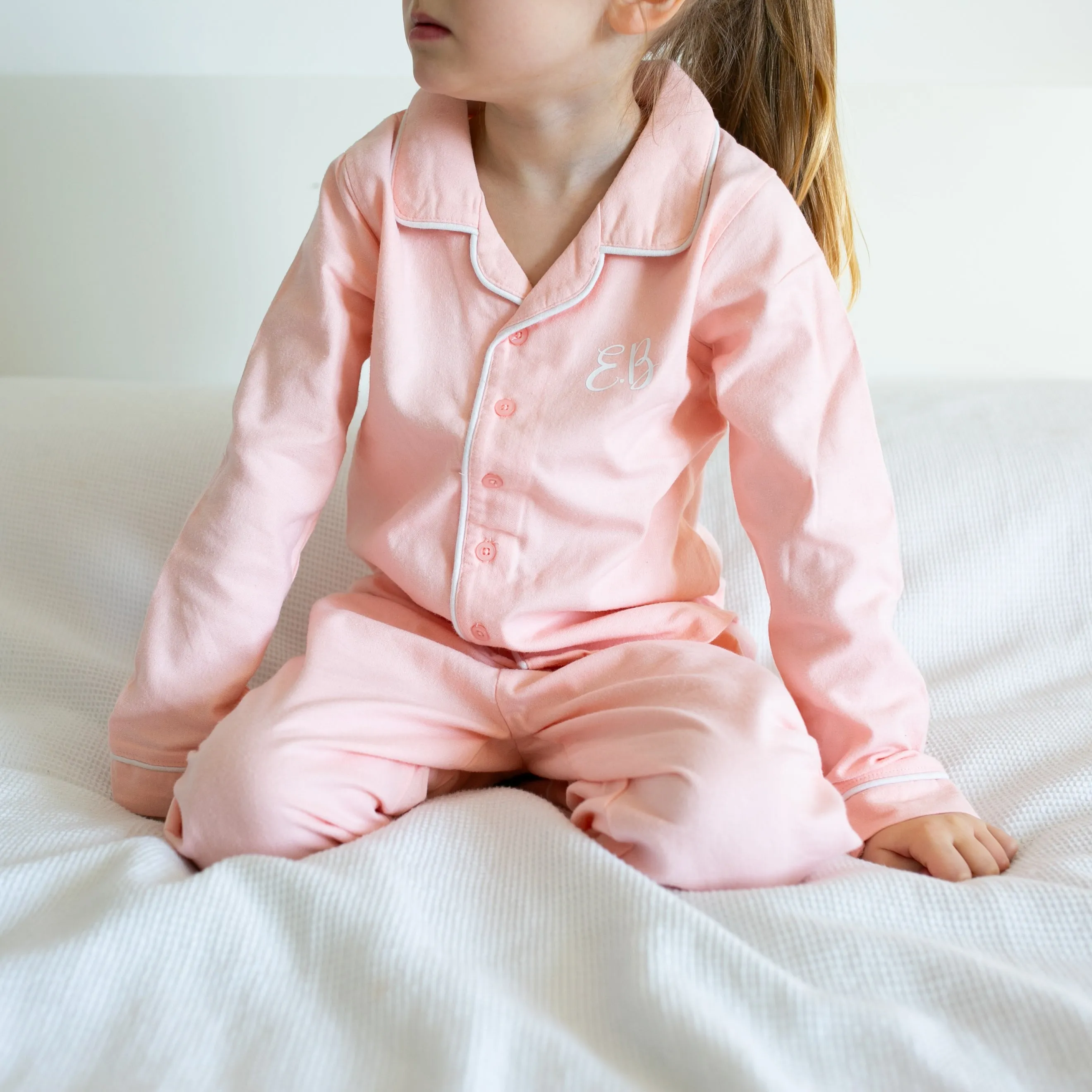 100% cotton Personalised Pyjamas in Pink