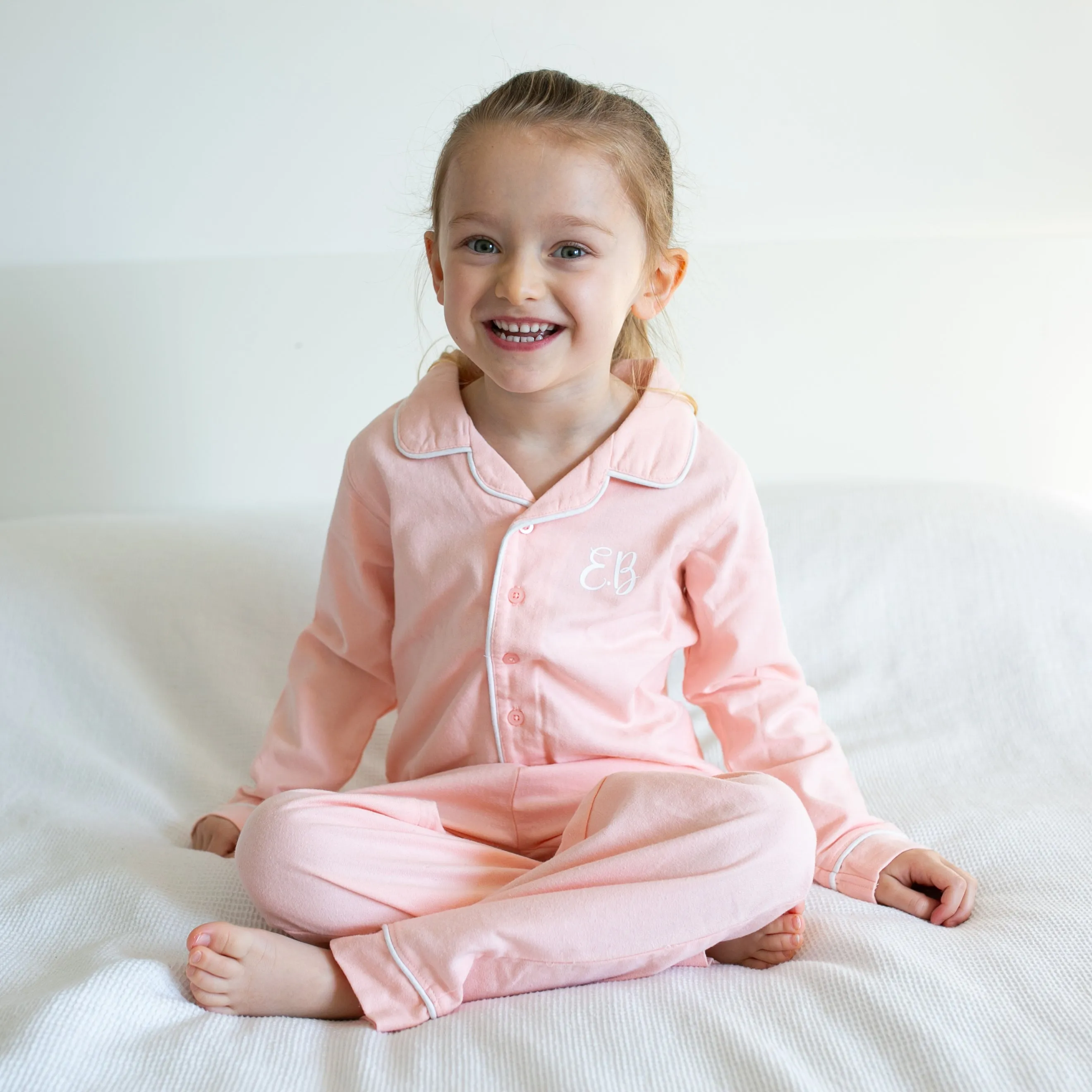 100% cotton Personalised Pyjamas in Pink