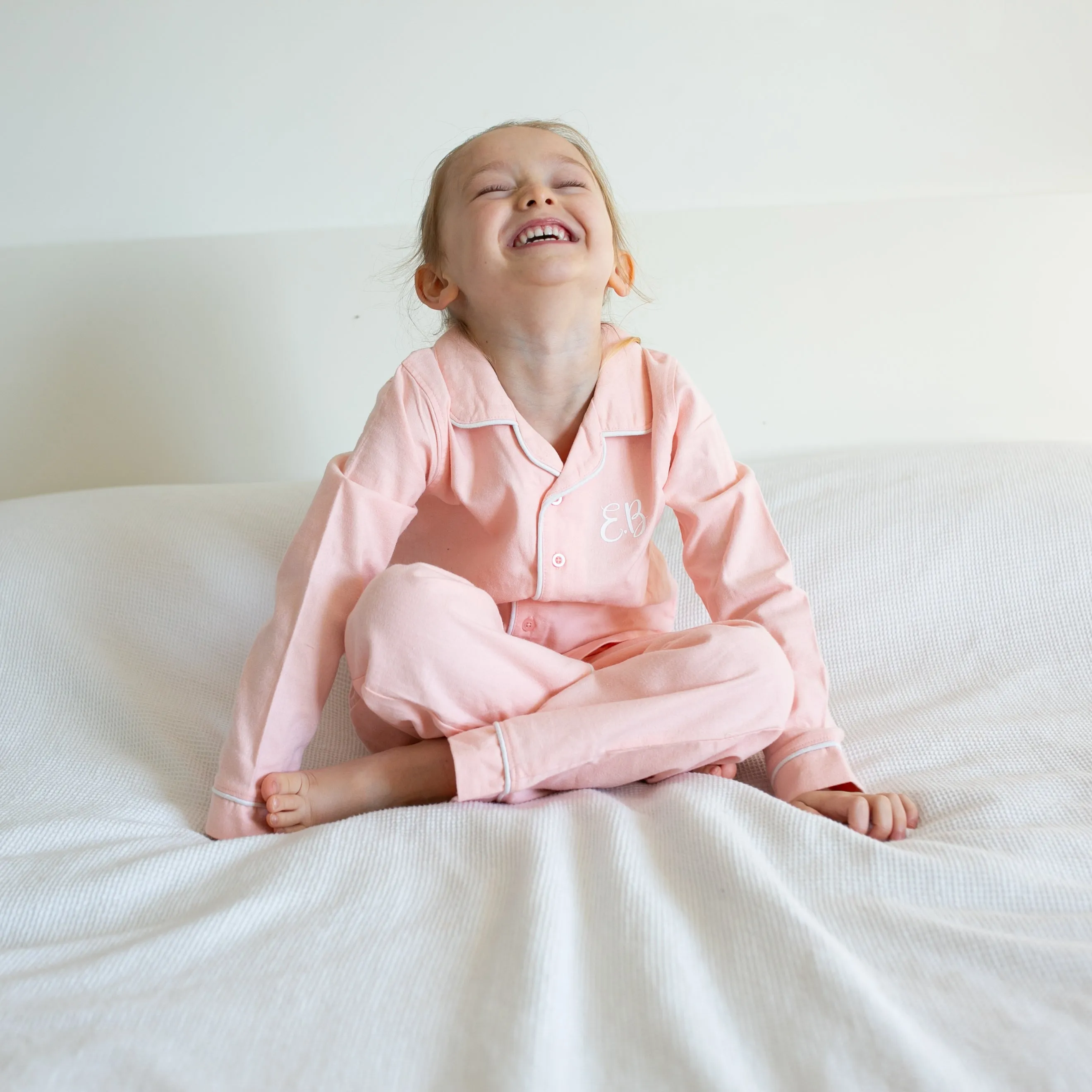 100% cotton Personalised Pyjamas in Pink