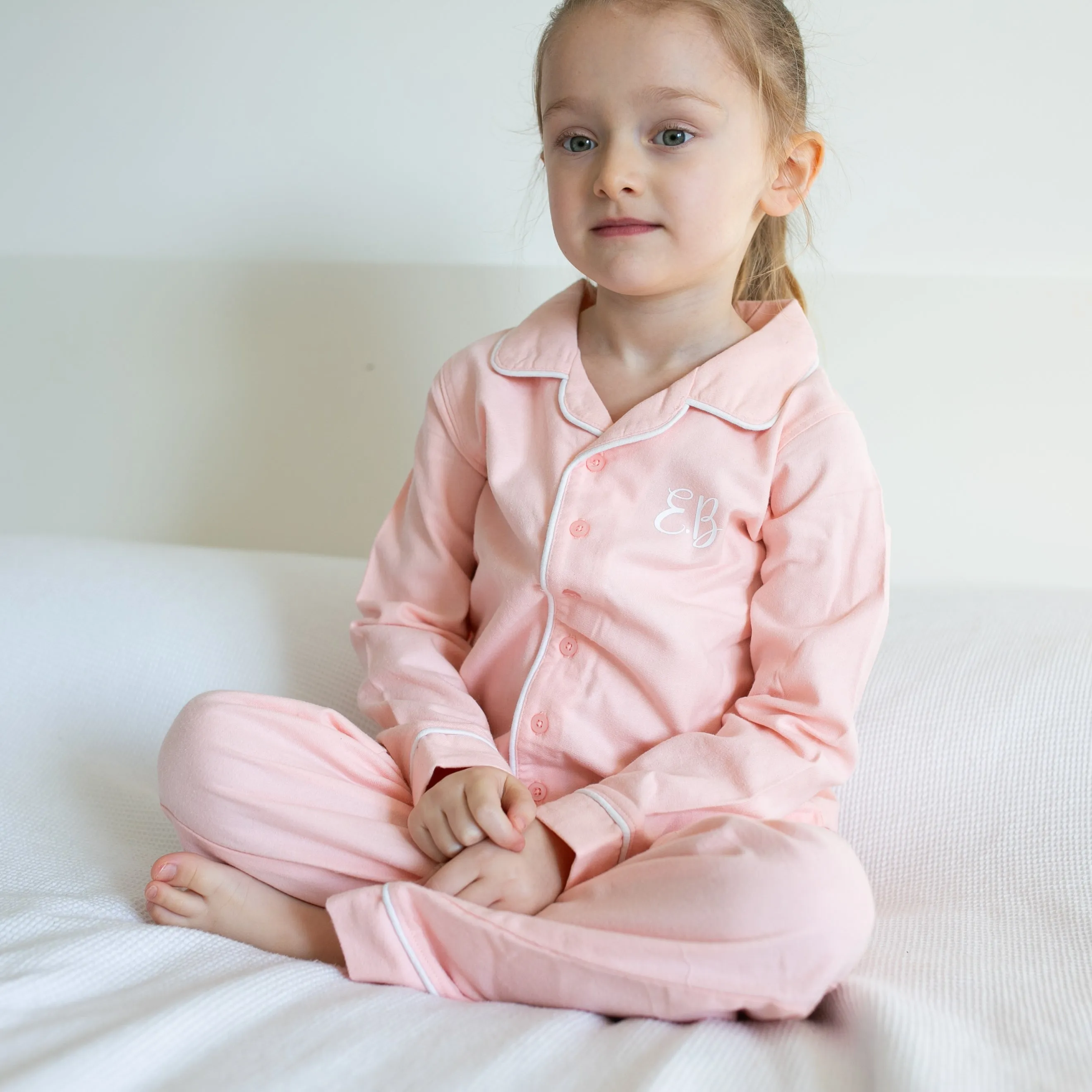 100% cotton Personalised Pyjamas in Pink