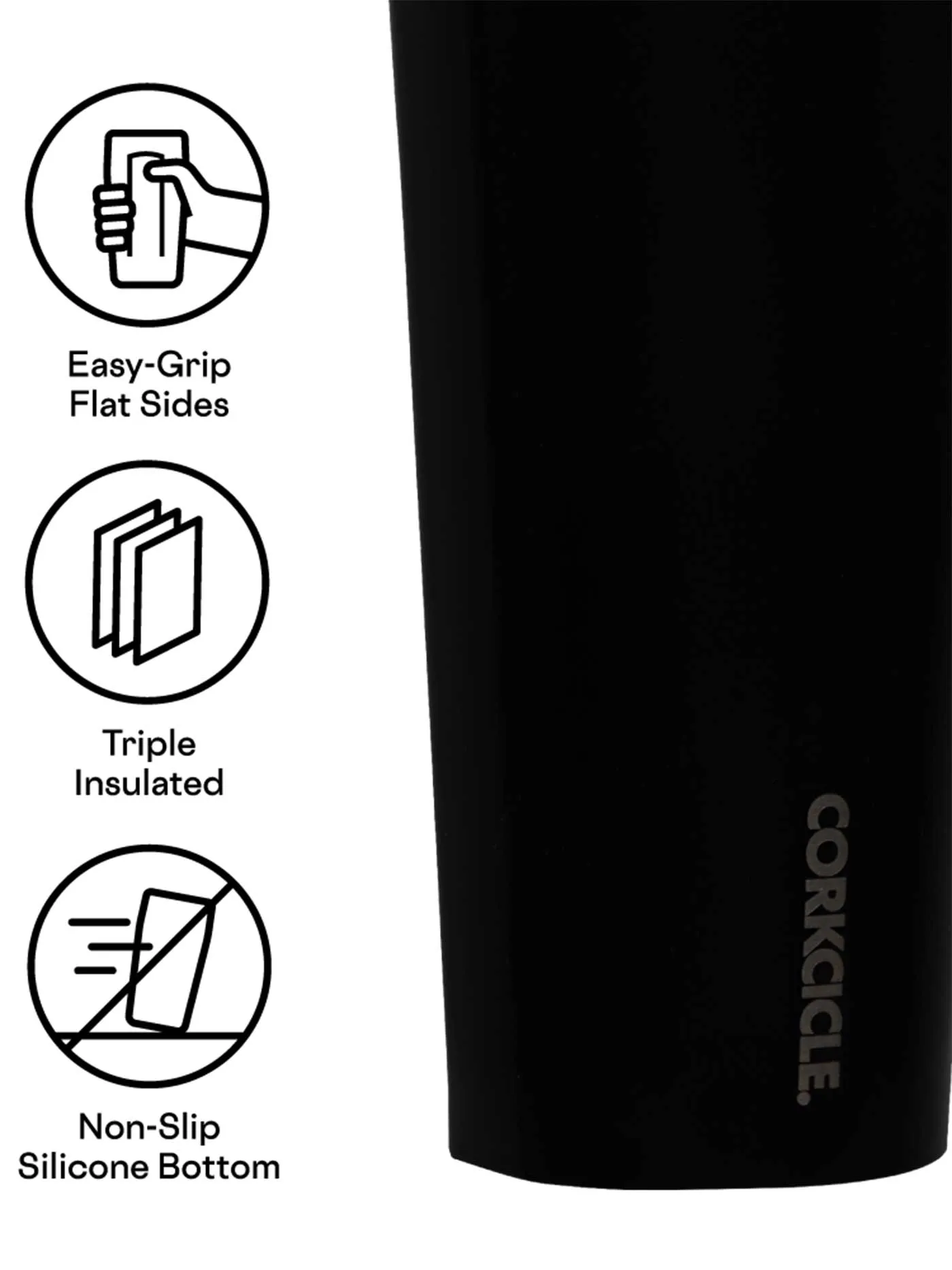 24oz Matte Black Cold Cup