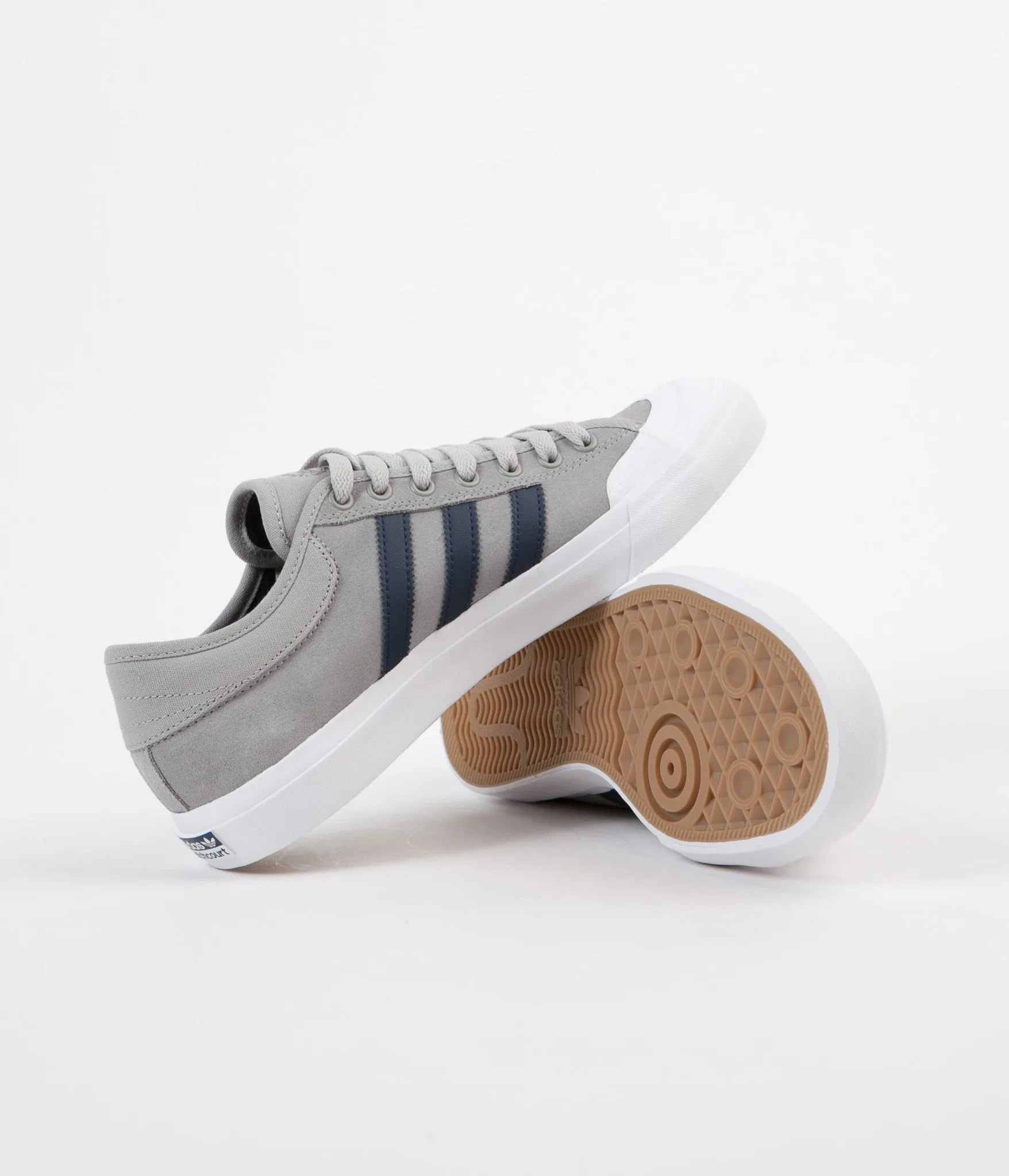 Adidas Matchcourt Shoes - Solid Grey / Collegiate Navy / White