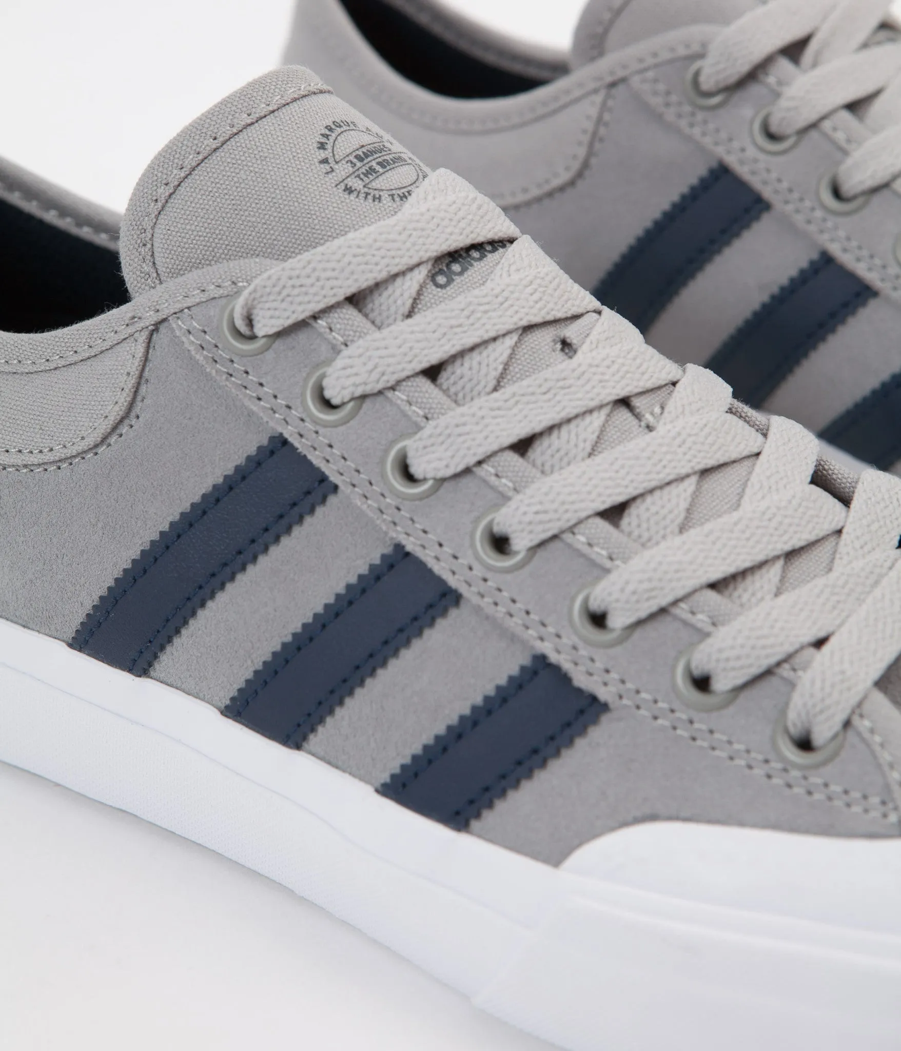 Adidas Matchcourt Shoes - Solid Grey / Collegiate Navy / White