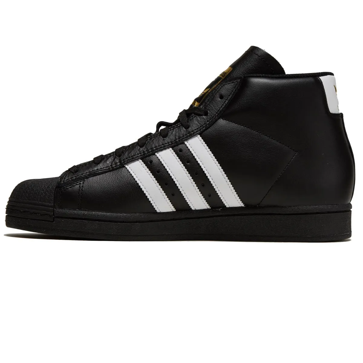 Adidas Pro Model ADV Shoes - Black/White/Gold Metallic