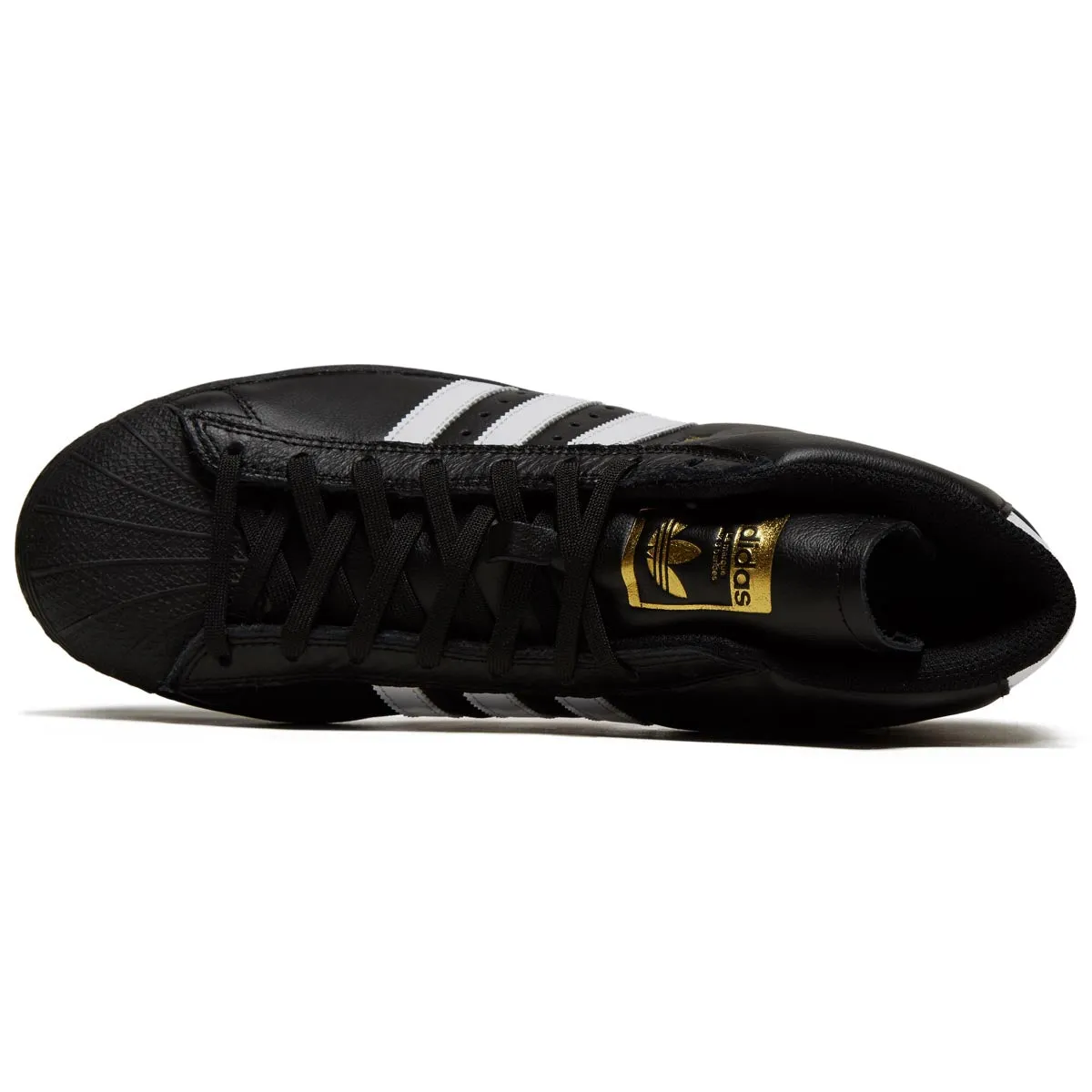 Adidas Pro Model ADV Shoes - Black/White/Gold Metallic