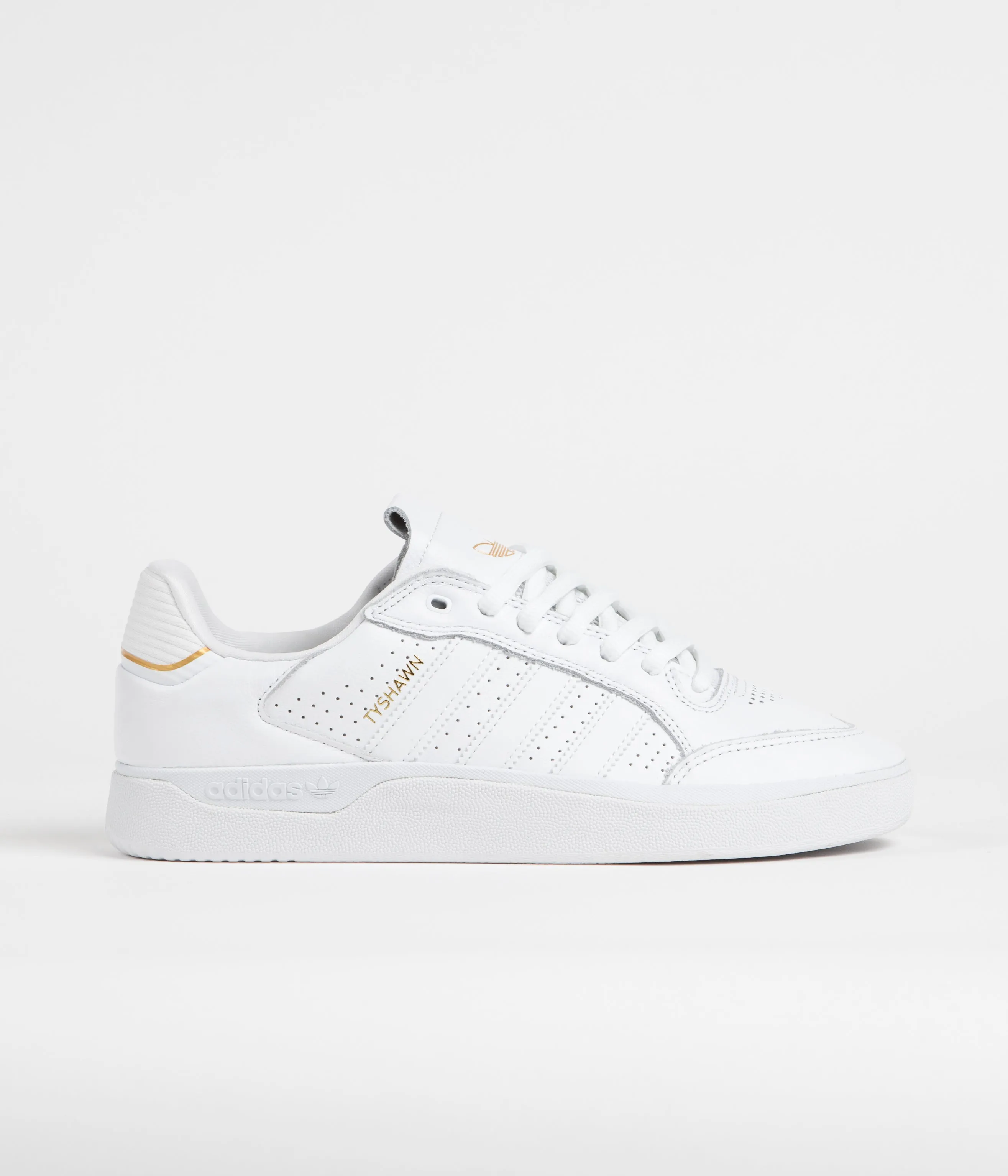 Adidas Tyshawn Low Shoes - FTWR White / FTWR White / Gold Metallic