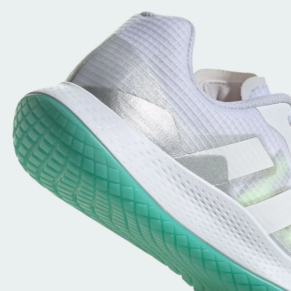 Adidas Women's Forcebounce Shoes - Cloud White / Silver Metallic / Green