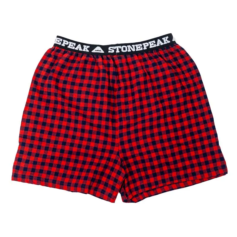 Adult Stone Peak Flannel Boxers