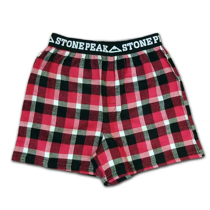 Adult Stone Peak Flannel Boxers