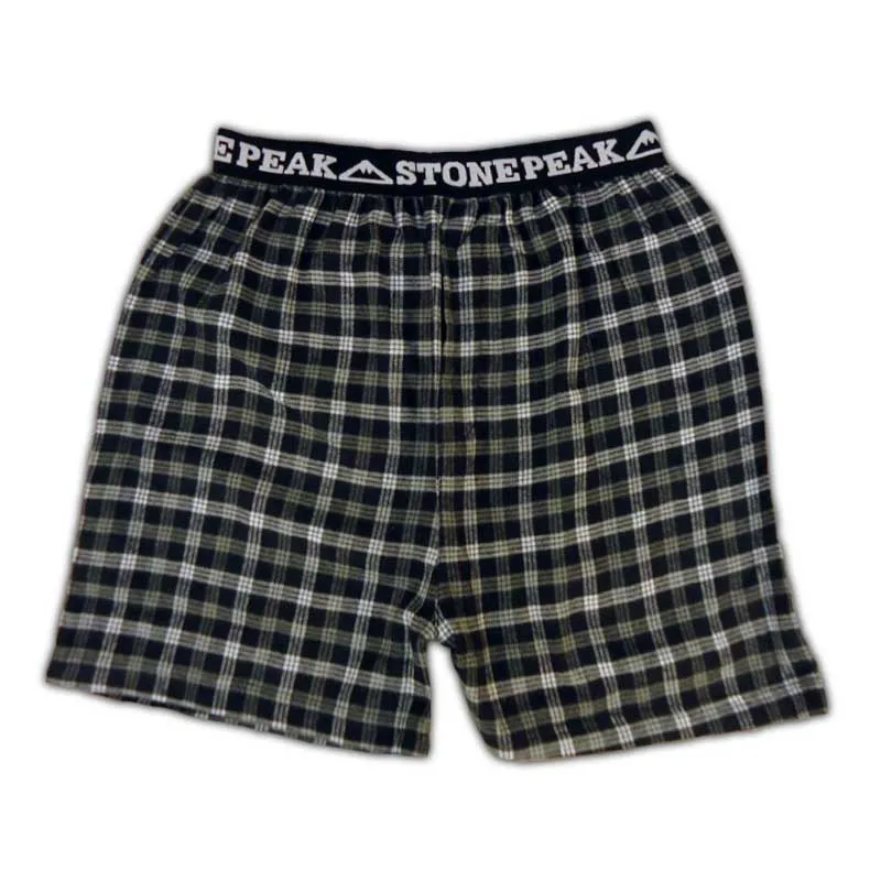 Adult Stone Peak Flannel Boxers