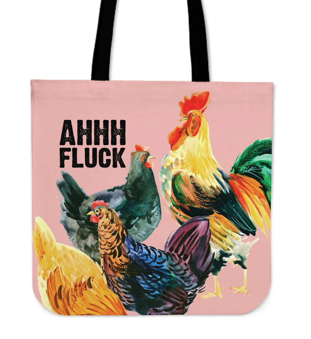 Ahhh Fluck Linen Tote Bag