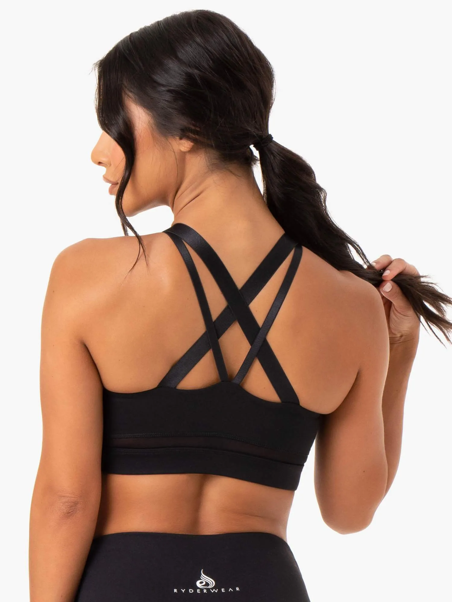 Amazon Mesh Sports Bra - Black