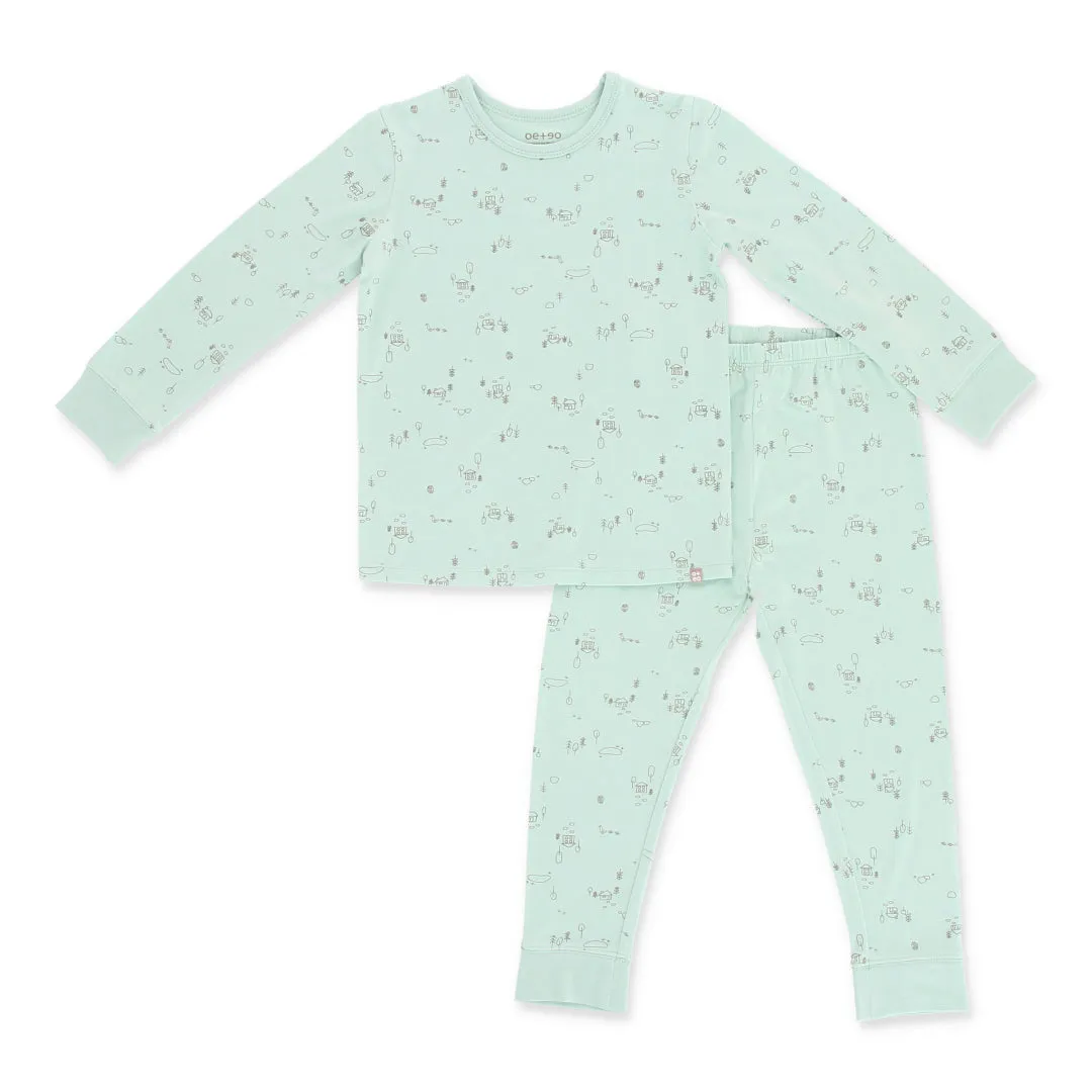 An Adventure Bamboo Toddler Jammies Pyjamas Set (Green)