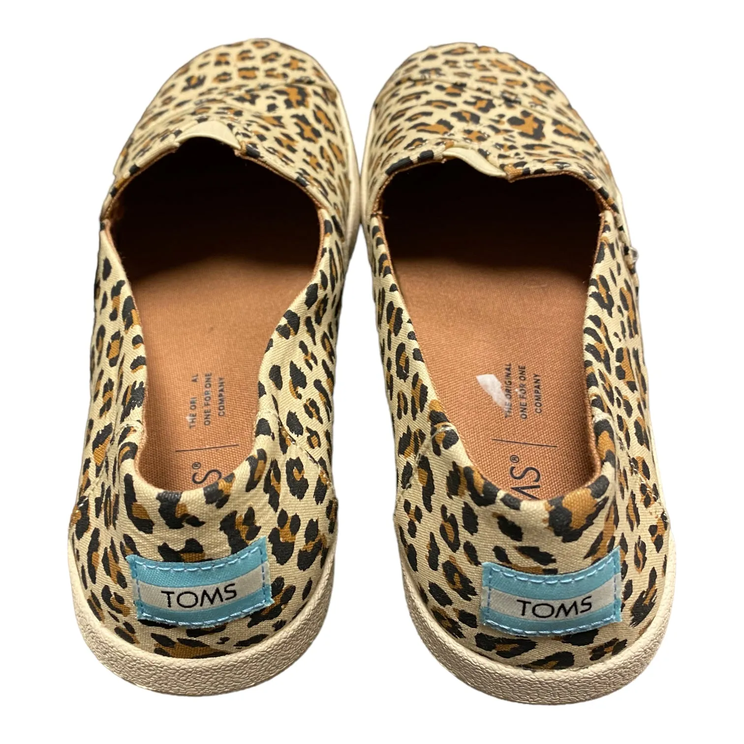 Animal Print Shoes Flats Toms, Size 7.5