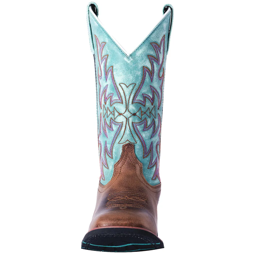 Anita Embroidered Square Toe Cowboy Boots