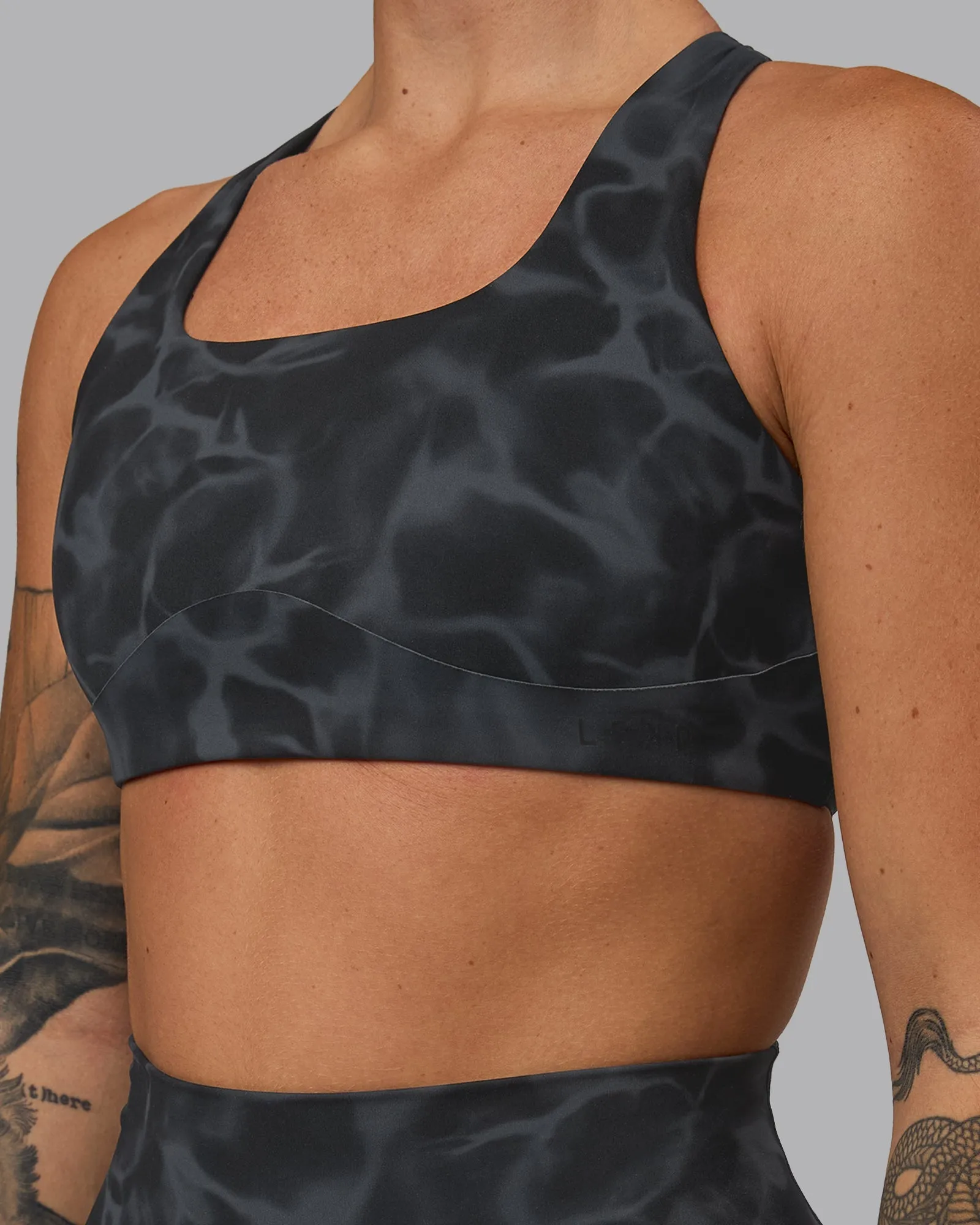 Aspire Sports Bra - Tranquil-Black