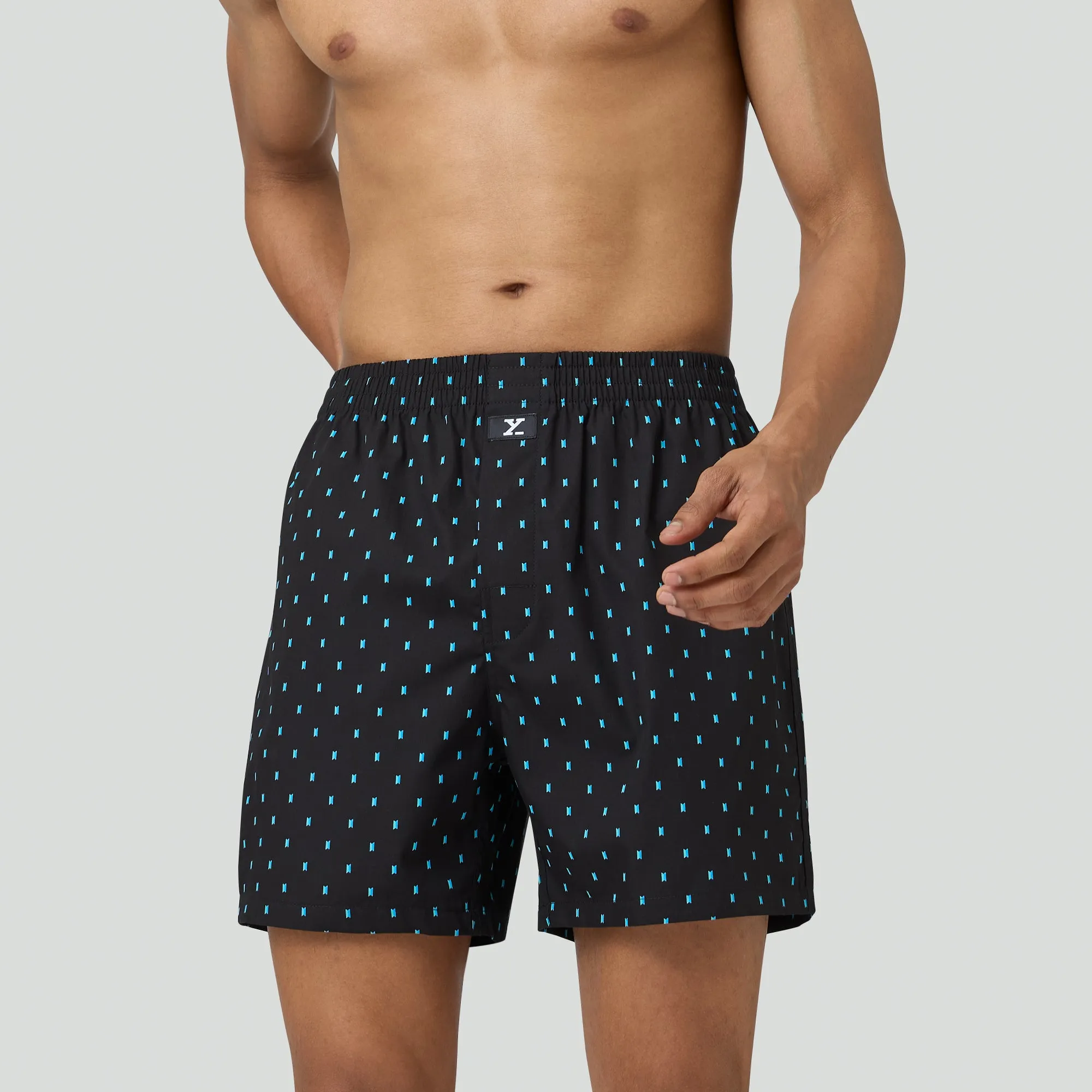 Astor Lounge Inner Boxers Boxy Black