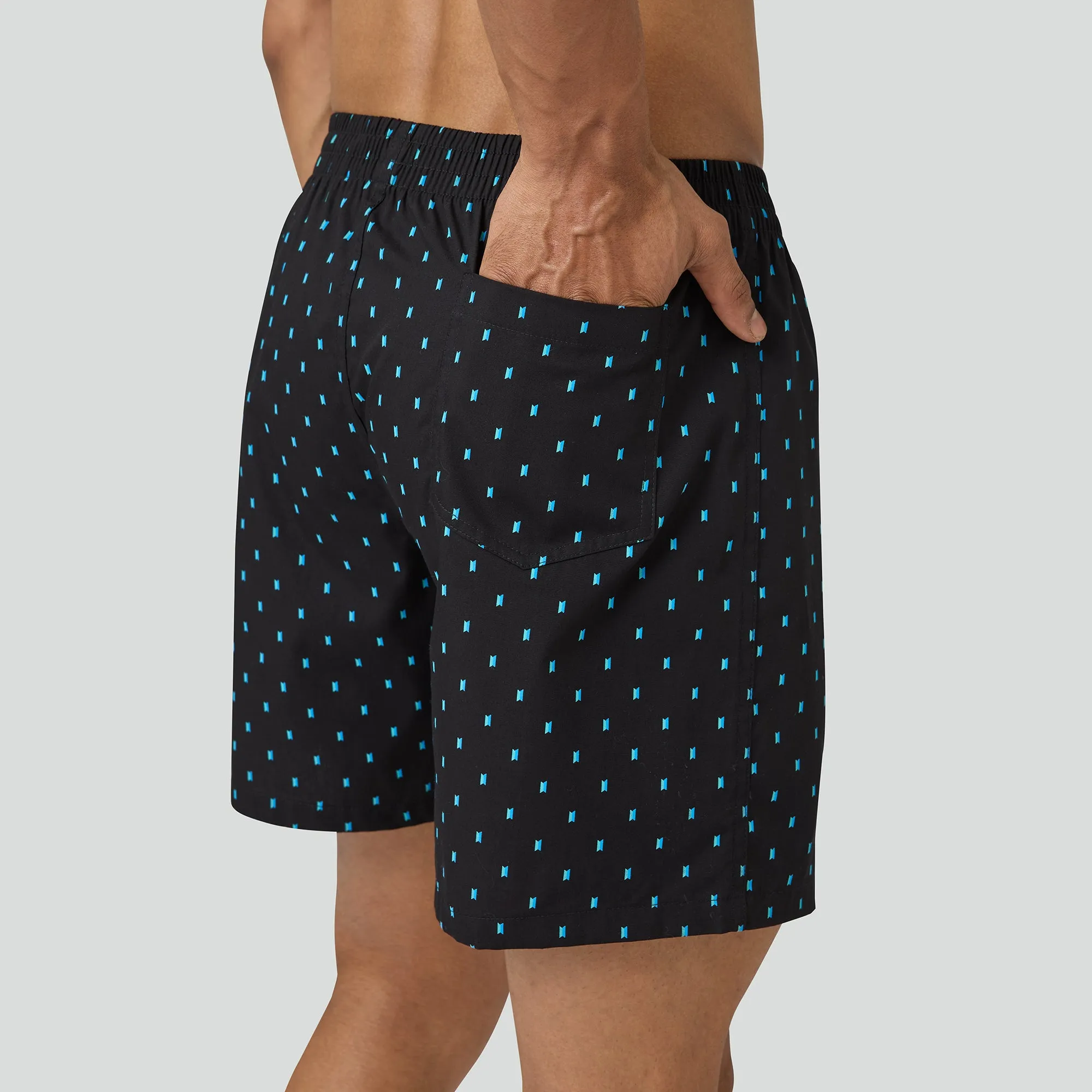 Astor Lounge Inner Boxers Boxy Black