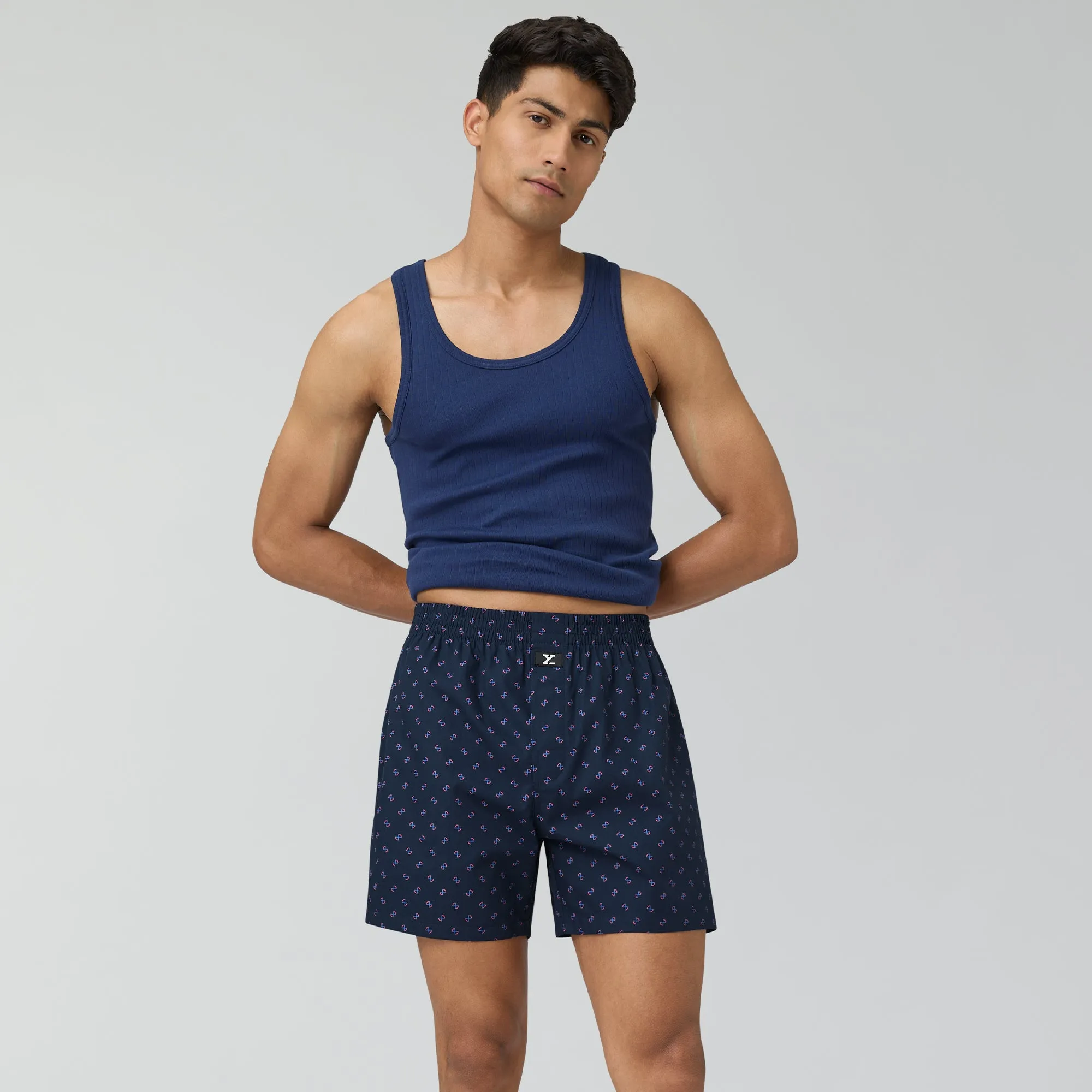 Astor Lounge Inner Boxers Infinity Blue