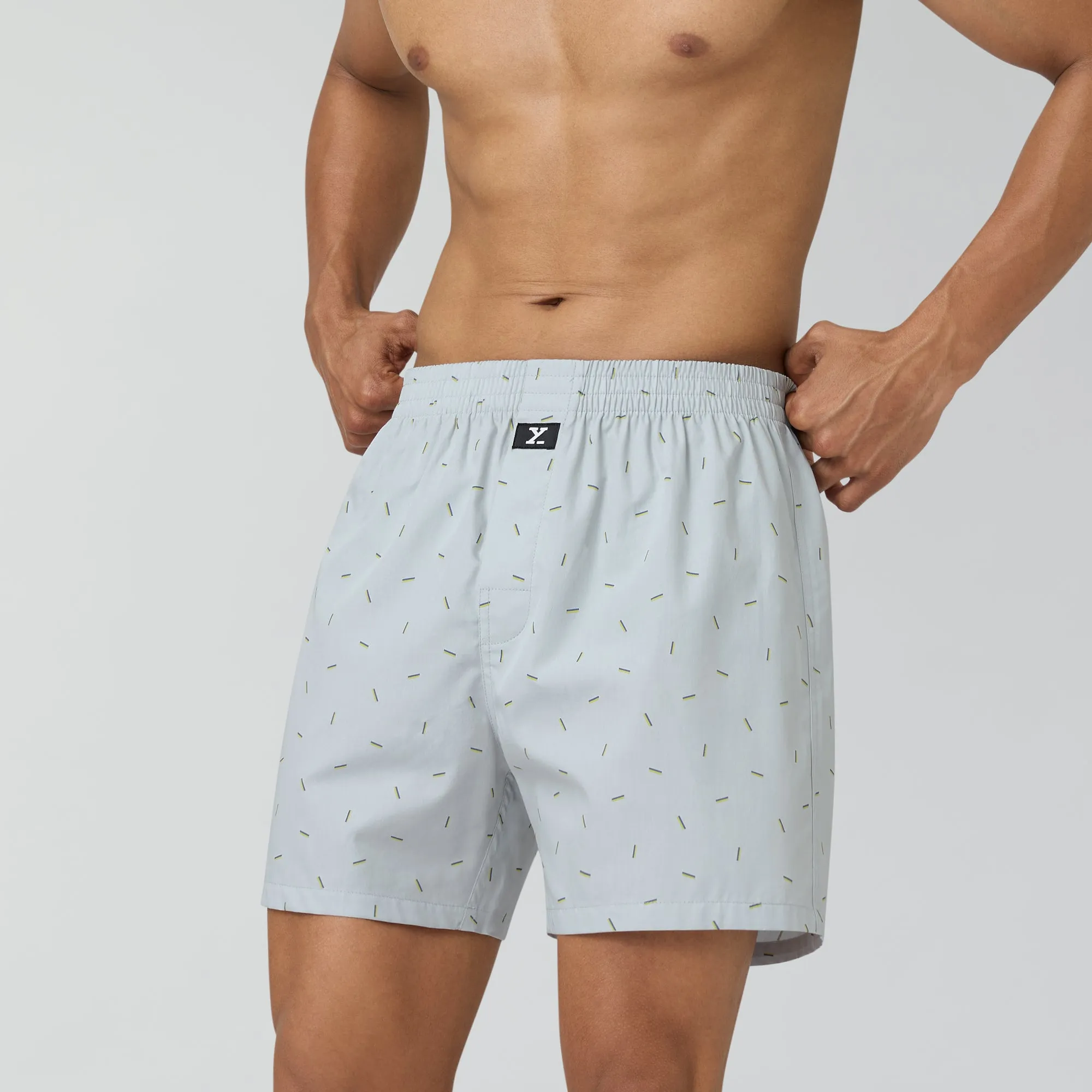 Astor Lounge Inner Boxers Line Grey