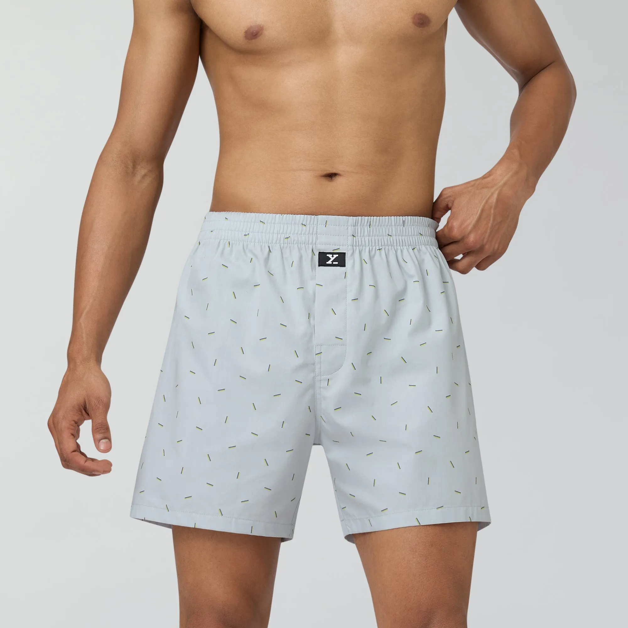 Astor Lounge Inner Boxers Line Grey