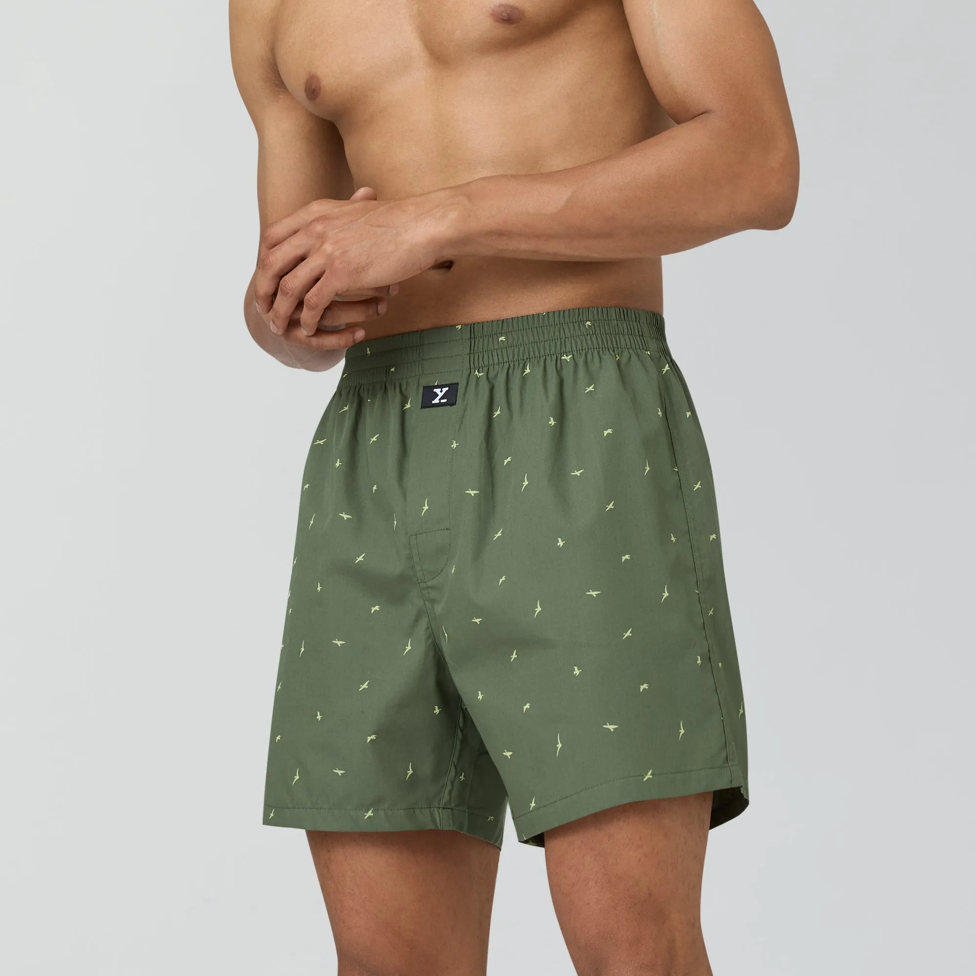 Astor Lounge Inner Boxers Wings Green