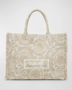 Athena Large Jacquard Tote Bag