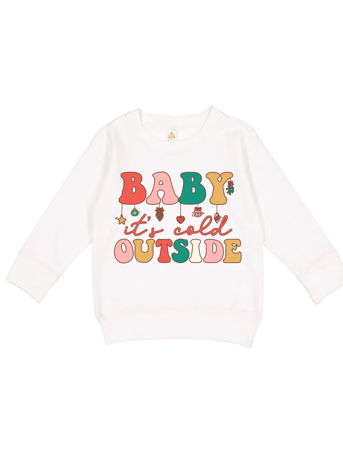 Baby It's Cold Outside Kids Sweatshirt - White