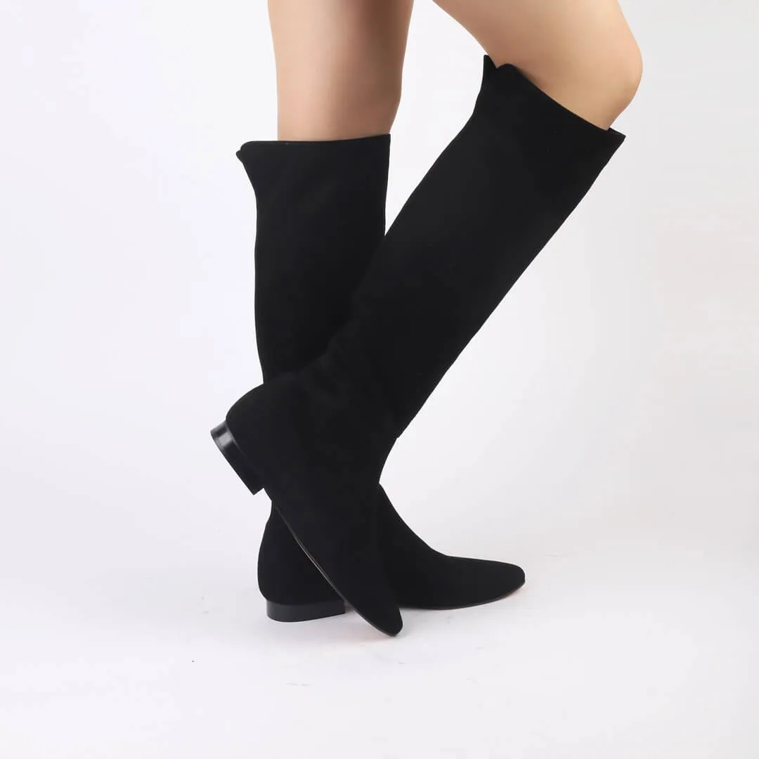 BARBIE - suede knee boot