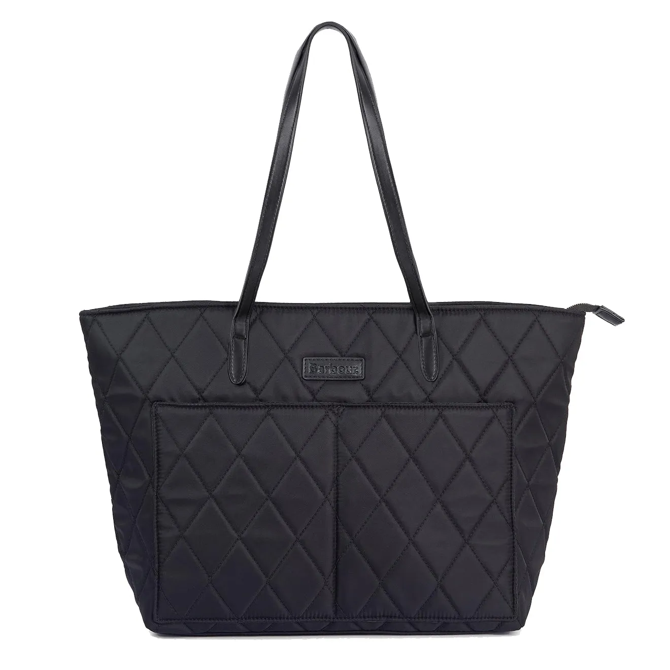 Barbour Quilted Tote Bag Black