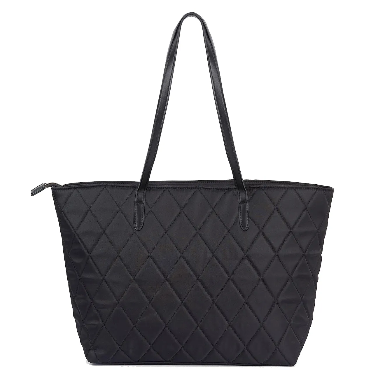 Barbour Quilted Tote Bag Black