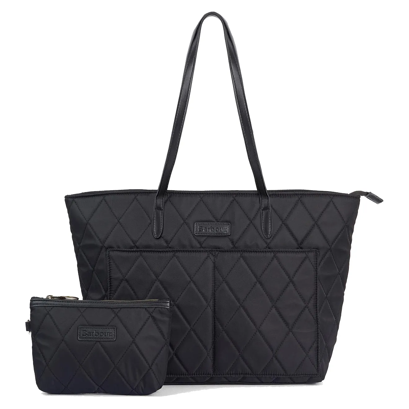 Barbour Quilted Tote Bag Black