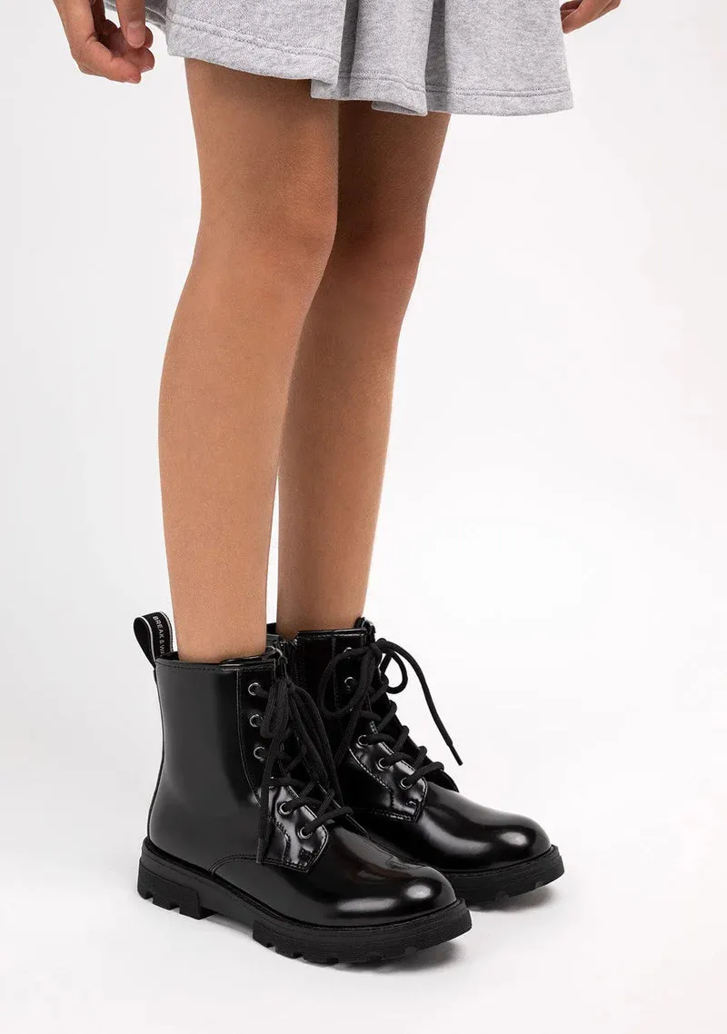 Black lace up  boot