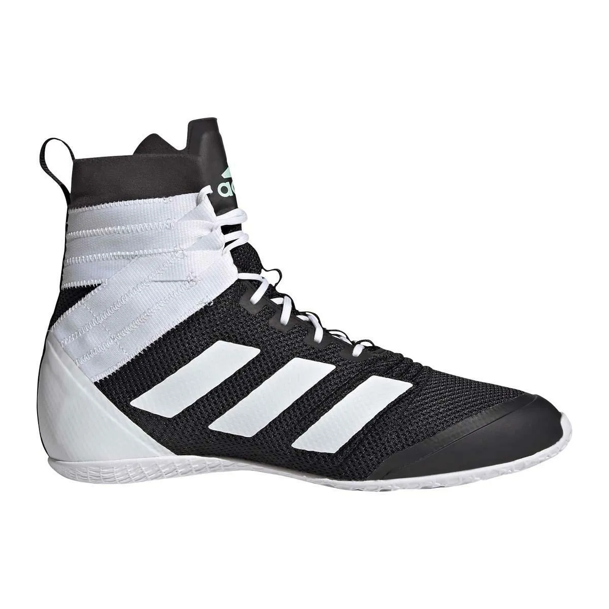 Black-White Adidas Speedex 18 Boxing Boots