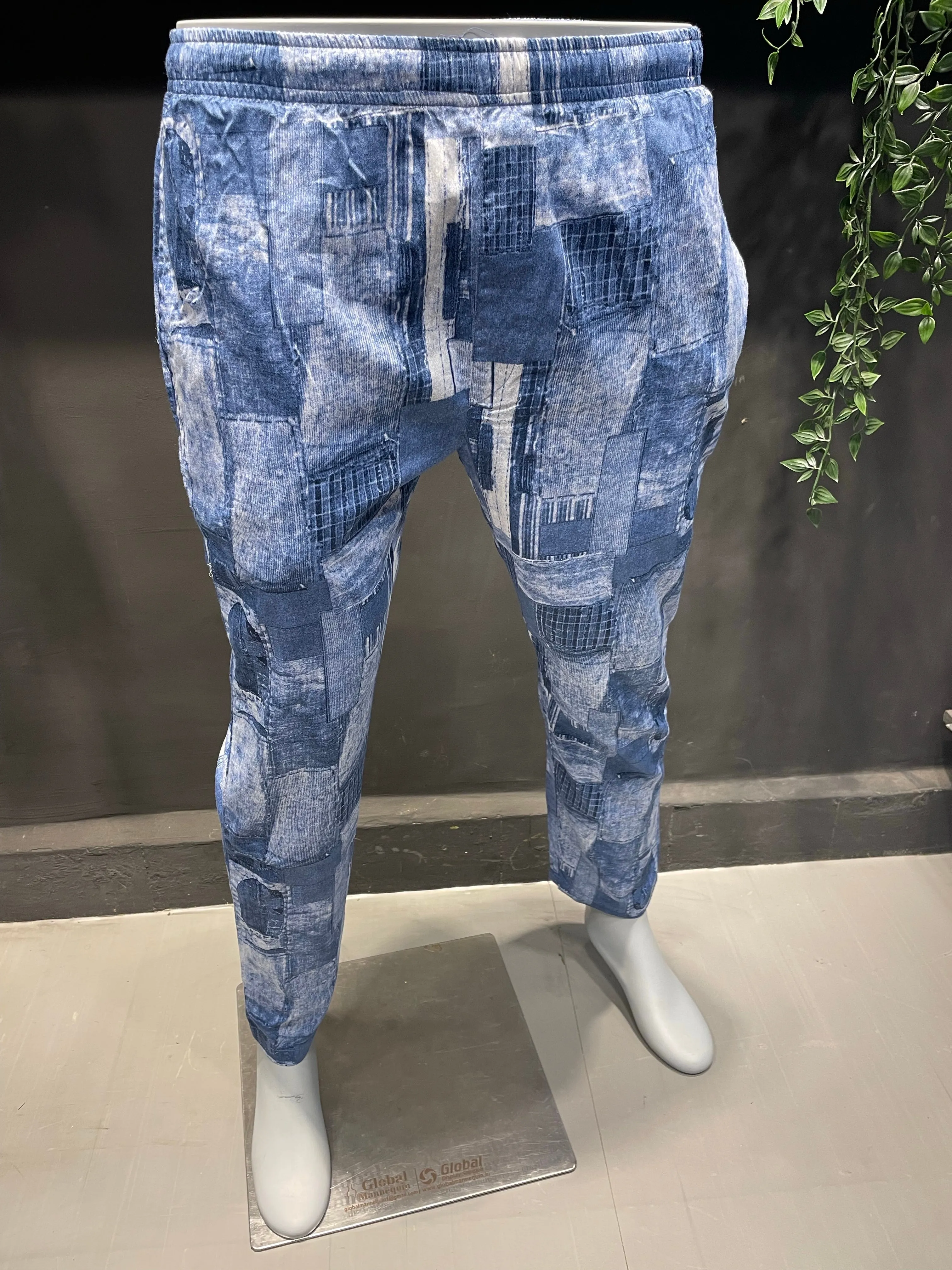 Blue Printed "Lazy" Pyjamas