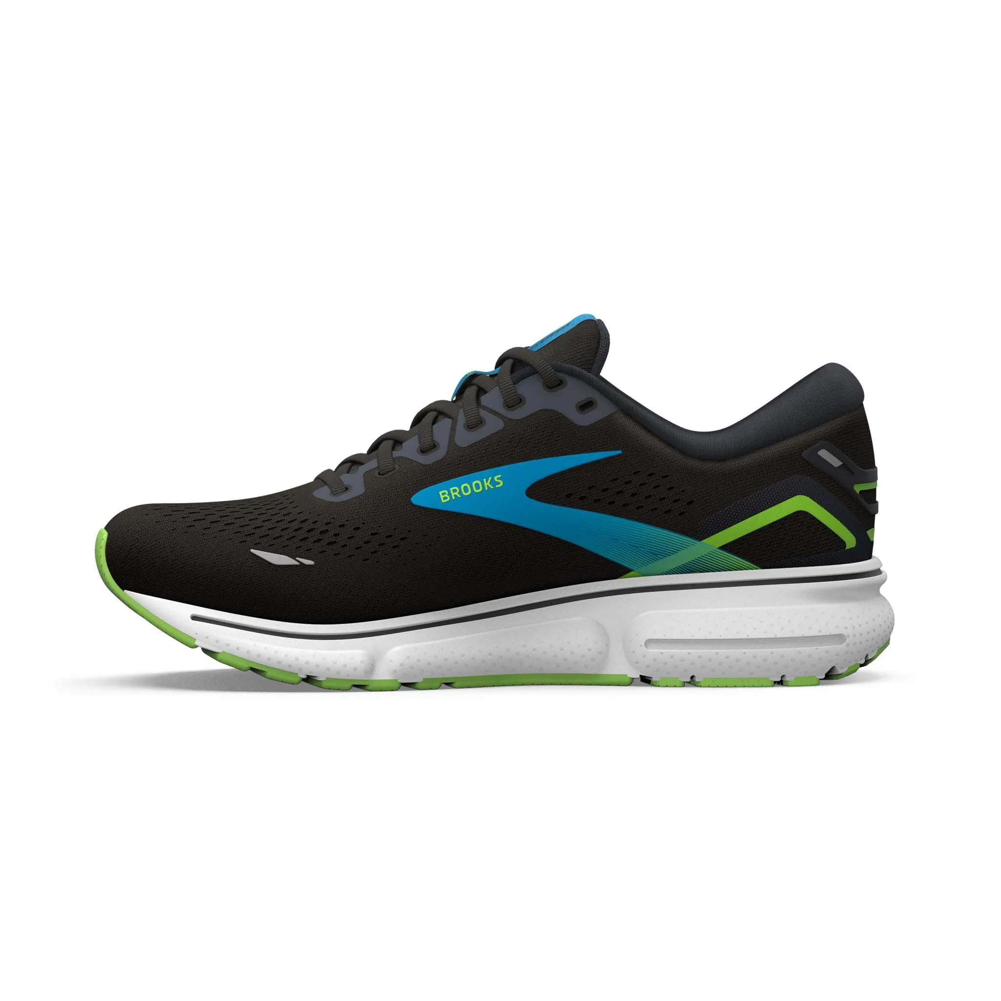 Brooks | Men's Ghost 15 Running Shoes - Black/Hawaiian Ocean