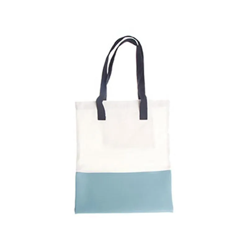 Canvas And Leather Tote Bag