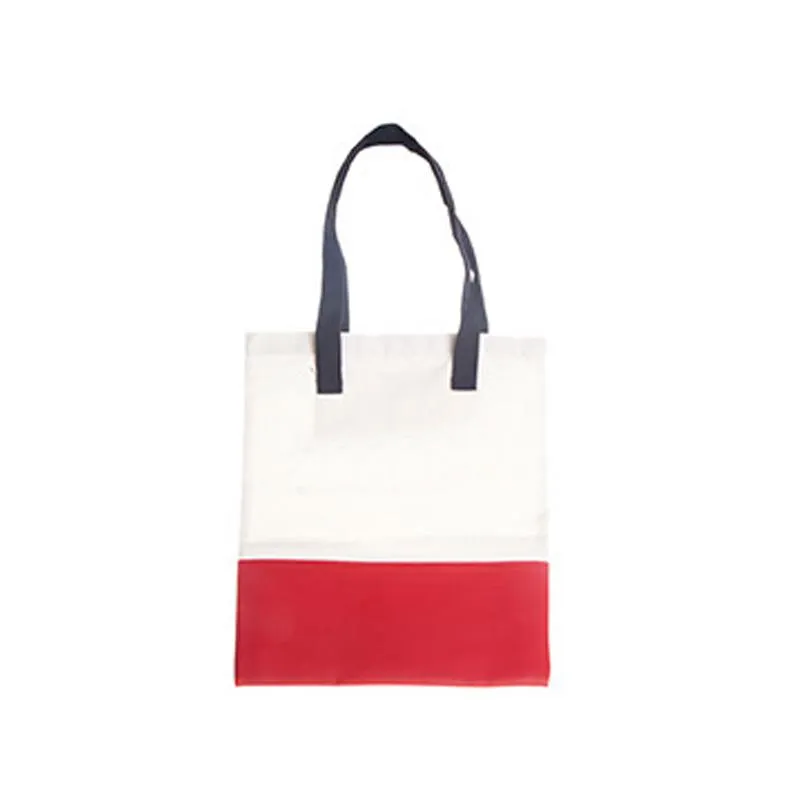 Canvas And Leather Tote Bag