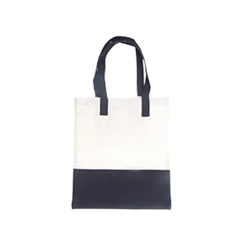 Canvas And Leather Tote Bag