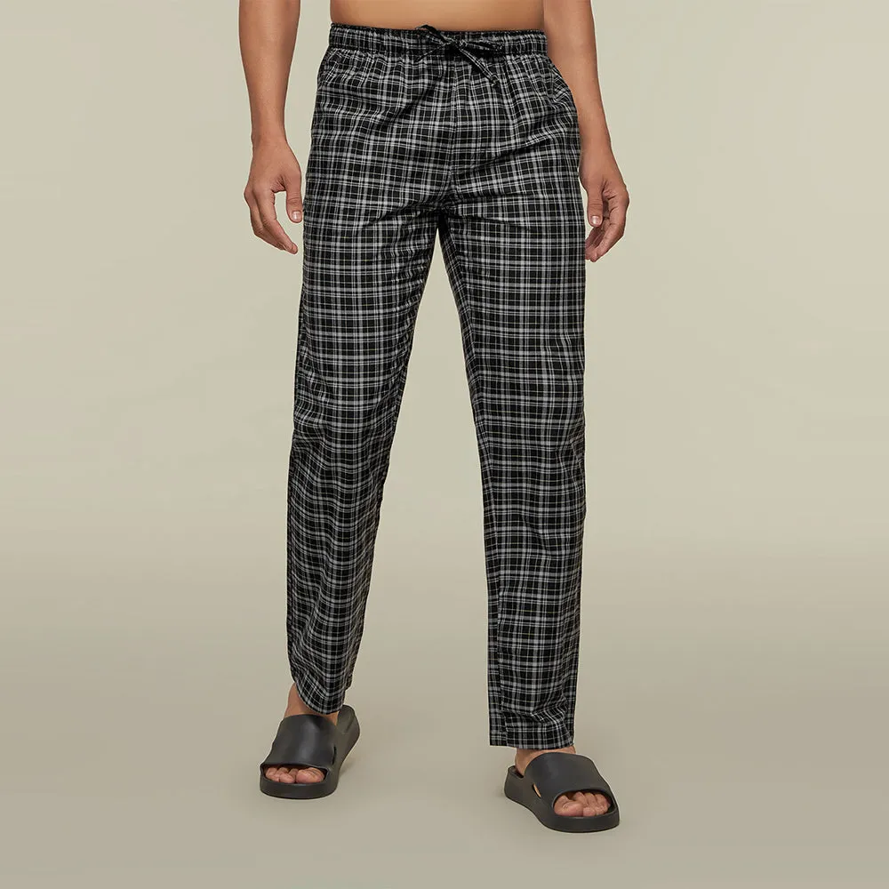 Checkmate Combed Cotton Pyjamas Crypto Black