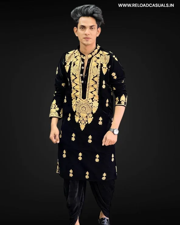 Circle Flower Heavy Designer Work Kurta