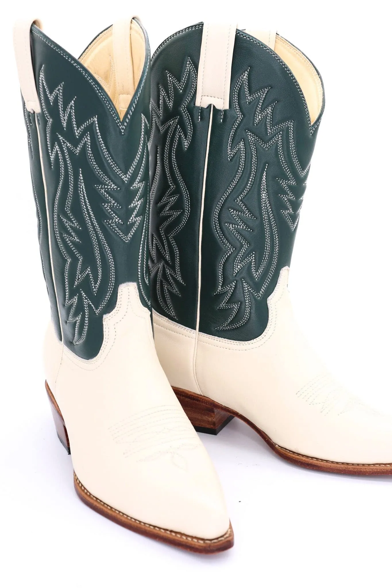 CREAM GREEN BOOTS MARJON