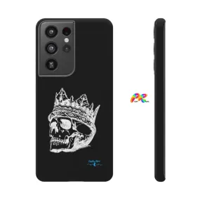 Crowned Skull Impact-Resistant iPhone Cases, Black