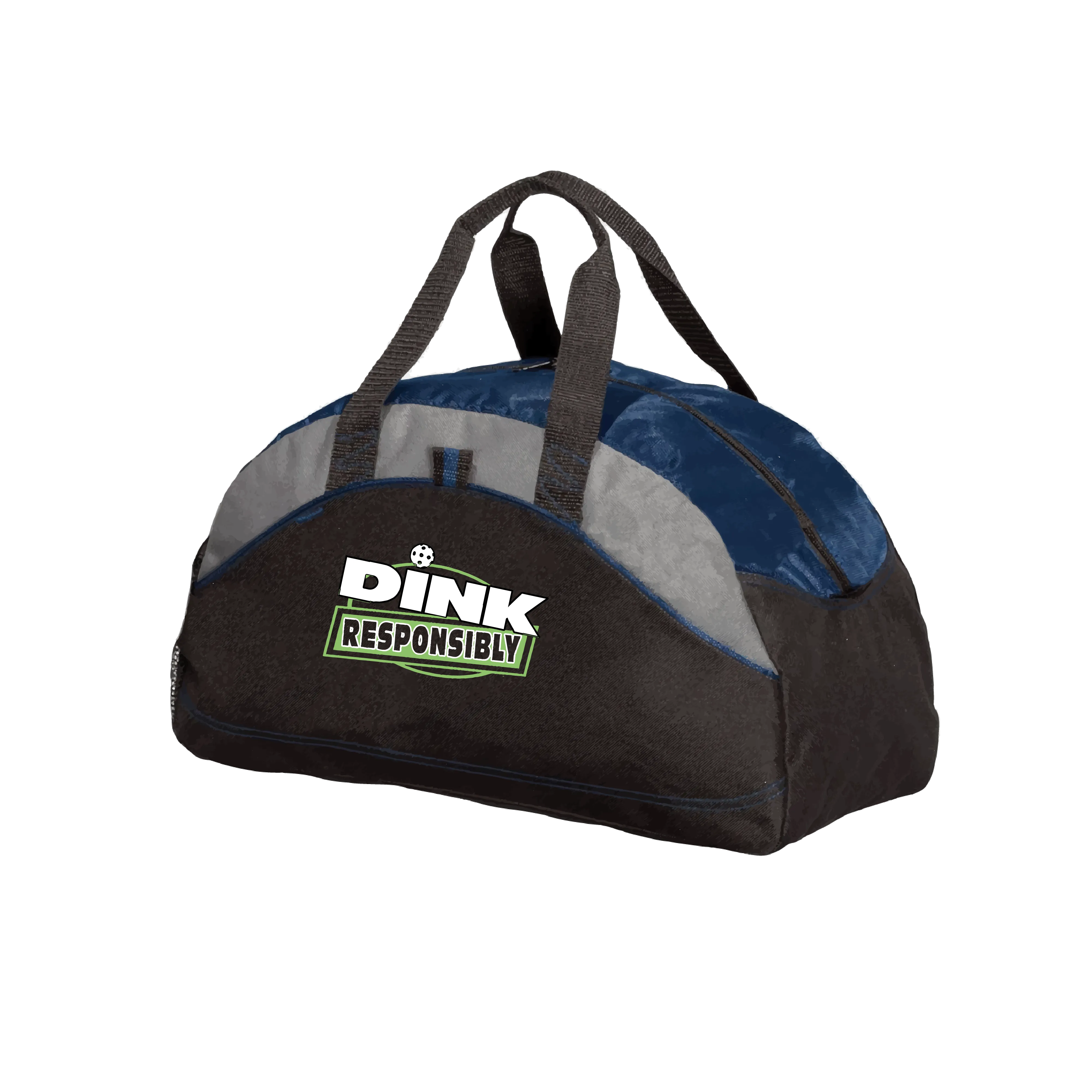 Dink Responsibly | Pickleball Sports Duffel | Medium Size Court Bag