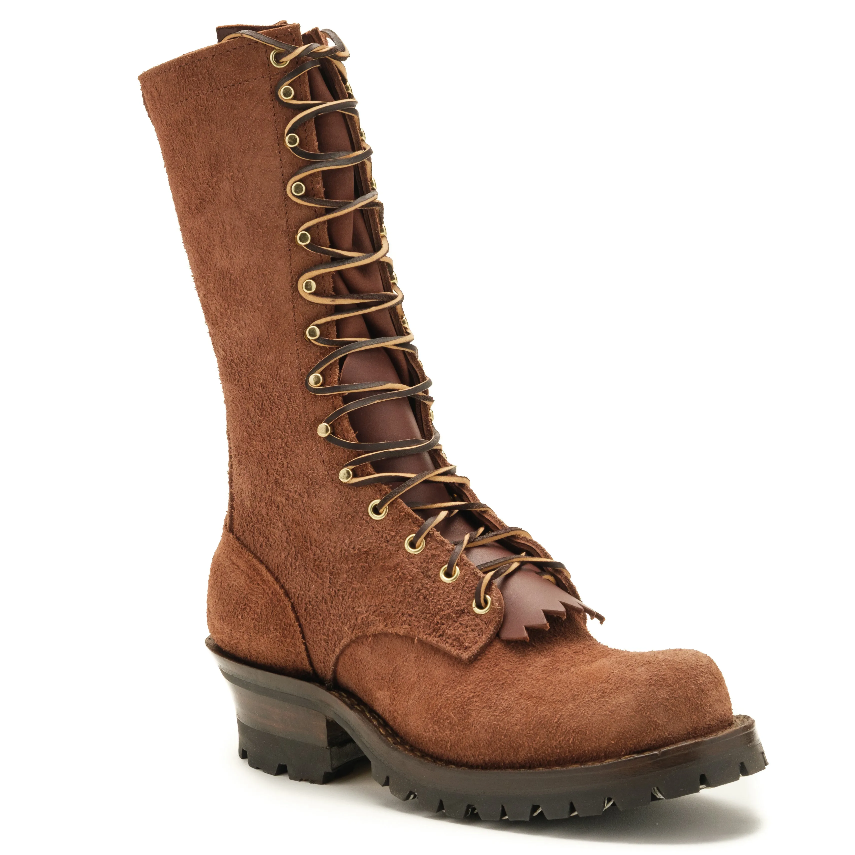 Drew's Boots - 12" Elk Tan Roughshot - DROP12V