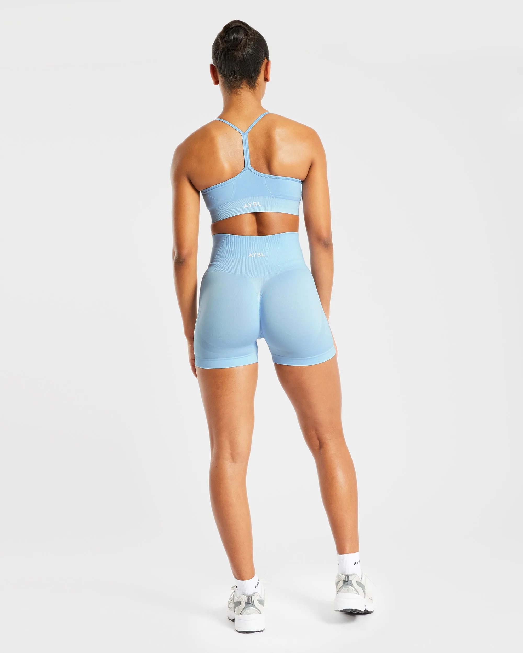 Empower Seamless Sports Bra - Sky Blue