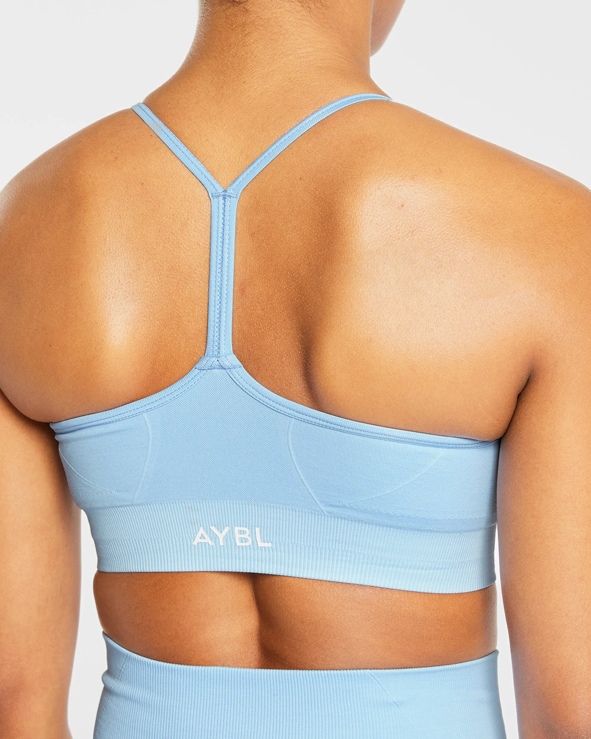 Empower Seamless Sports Bra - Sky Blue