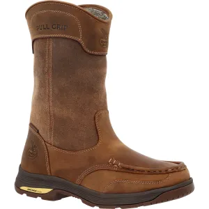 Georgia Mens Athens Superlyte WP Wellington Brown Leather Work Boots