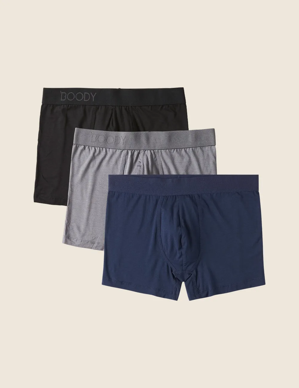 Giftbox - 3-Pack Men's Everday Boxers - Black, Ash, Navy